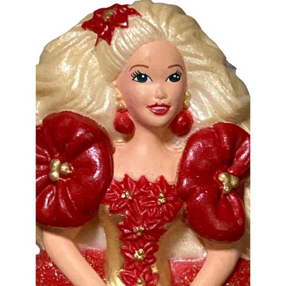 Hallmark/ Mattel Barbie Christmas Pin/ Brooch 1995 - Picture 3 of 10